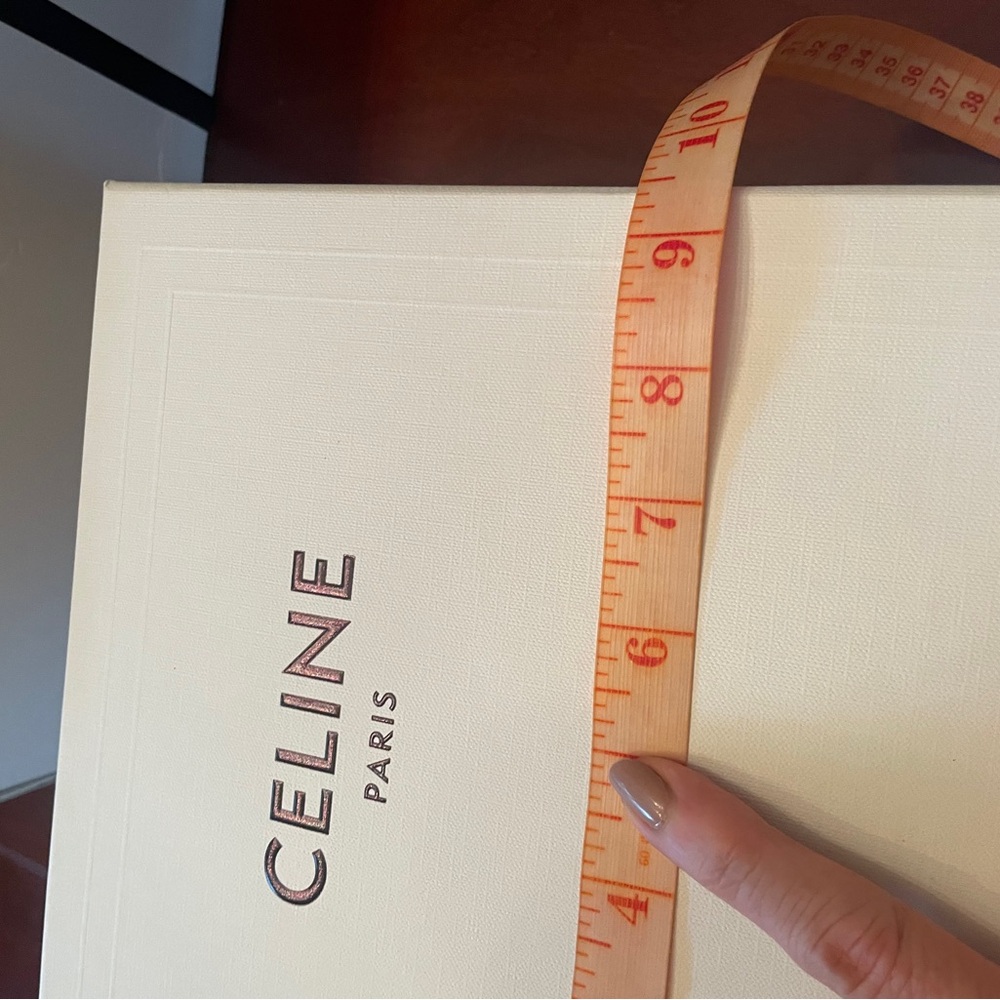 Celine White Gift Box with Black Accent - Picture 7 of 9